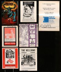 8x116 LOT OF 7 UNCUT PRESSBOOKS '60s-70s great advertising images from a variety of movies!