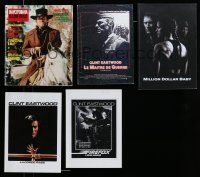 8x044 LOT OF 5 CLINT EASTWOOD MAGAZINES AND PROGRAMS '80s-00s Tightrope, Firefox & more!