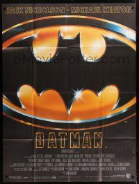 8y795 BATMAN French 1p '89 Michael Keaton, Jack Nicholson, directed by Tim Burton!