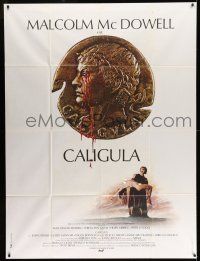 8y817 CALIGULA French 1p '80 Malcolm McDowell, Penthouse's Bob Guccione sex epic!