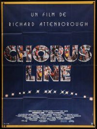 8y823 CHORUS LINE French 1p '85 Richard Attenborough, cool Broadway chorus title treatment!