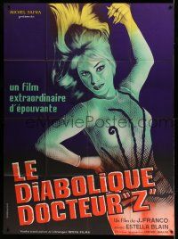 8y838 DIABOLICAL DR Z French 1p '66 directed by Jess Franco, different art of sexy blonde!