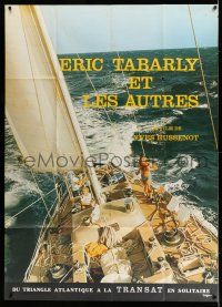 8y845 ERIC TABARLY ET LES AUTRES French 1p '77 cool image of men on sailboat at sea!