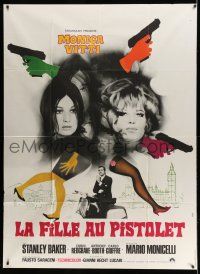 8y857 GIRL WITH THE PISTOL French 1p '68 sexy Monica Vitti, Stanley Baker, different Landi art!