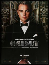 8y866 GREAT GATSBY teaser French 1p '13 great c/u of Leonardo DiCaprio, directed by Baz Luhrmann!