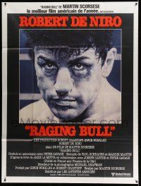 8y925 RAGING BULL French 1p '80 Martin Scorsese, art of boxer Robert De Niro by Kunio Hagio!