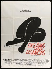 8y961 SUCH GOOD FRIENDS French 1p '73 Otto Preminger, image of little black book, Saul Bass art!