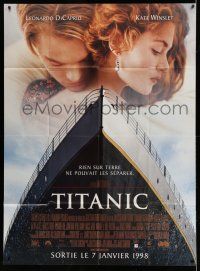 8y973 TITANIC advance French 1p '98 Leonardo DiCaprio, Kate Winslet, directed by James Cameron!