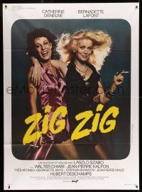8y999 ZIG-ZAG French 1p '75 sexy smoking prostitutes Catherine Deneuve & Bernadette Lafont!