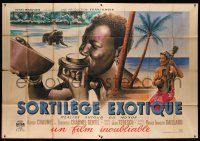 8y042 SORTILEGE EXOTIQUE French 2p '42 travel documentary about native people, Jean Colin art!