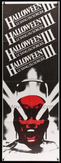 8y082 HALLOWEEN III French door panel '82 Season of the Witch, horror sequel, cool horror image!