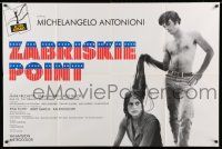 8y072 ZABRISKIE POINT French 32x47 R90s Michelangelo Antonioni's bizarre teen sex movie, different!