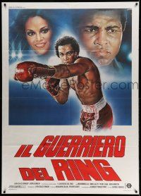 8y465 BODY & SOUL Italian 1p '83 different Sciotti art of boxer Leon Isaac Kennedy & Muhammad Ali!