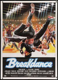 8y471 BREAKIN' Italian 1p '84 great different Symeoni art of break-dancing Shabba-doo!