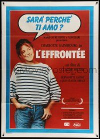 8y481 CHARLOTTE & LULU Italian 1p '86 Claude Miller's L'Effrontee, young Charlotte Gainsbourg!