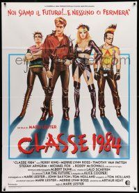 8y488 CLASS OF 1984 Italian 1p '82 art of bad punk teens, we are the future & nothing can stop us!
