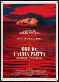 8y499 DEAD CALM Italian 1p '89 Sam Neill, wild image of Nicole Kidman on horizon of red ocean!