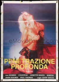 8y502 DEEP RUB Italian 1p '89 art of sexy near-naked Desiree Cousteau in throes of passion!