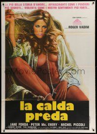 8y529 GAME IS OVER Italian 1p R77 Roger Vadim's La Curee, sexiest different art of Jane Fonda!