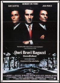 8y536 GOODFELLAS Italian 1p '90 Robert De Niro, Joe Pesci, Ray Liotta, Martin Scorsese classic!