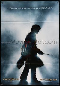 8y548 HARRY POTTER & THE GOBLET OF FIRE teaser Italian 1p '05 silhouette of Daniel Radcliffe!