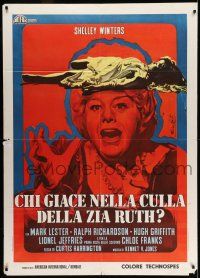8y771 WHO SLEW AUNTIE ROO Italian 1p '74 different art of mad Shelley Winters by Enzo Nistri!