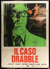 8y311 BLACK WINDMILL Italian 2p '74 different Cesselon art of Michael Caine, Don Siegel!