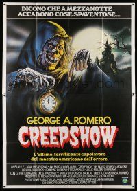 8y317 CREEPSHOW Italian 2p '83 George Romero & Stephen King, great different horror art!