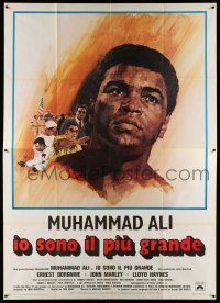 8y341 GREATEST Italian 2p '77 art of heavyweight boxing champ Muhammad Ali by Arnaldo Putzu!
