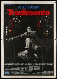 8y423 UP TIGHT! Italian 2p '69 Jules Dassin, scared Raymond St. Jacques in Informer re-make!