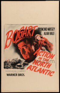 8y103 ACTION IN THE NORTH ATLANTIC WC '43 great close up of Humphrey Bogart + sexy Julie Bishop!