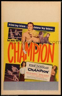 8y133 CHAMPION WC '49 boxer Kirk Douglas with Marilyn Maxwell, boxing classic!