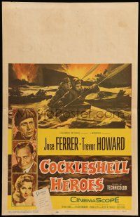 8y141 COCKLESHELL HEROES WC '56 director/star Jose Ferrer, Trevor Howard, art of canoe commandos!