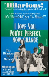 8y190 I LOVE YOU, YOU'RE PERFECT, NOW CHANGE stage play WC '96 the hilarious hit musical!