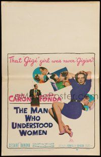 8y211 MAN WHO UNDERSTOOD WOMEN WC '59 Henry Fonda, Gigi girl Leslie Caron was never Gigier!
