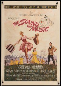 8y259 SOUND OF MUSIC 14x20 WC '65 classic art of Julie Andrews & top cast by Howard Terpning!