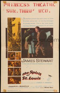 8y261 SPIRIT OF ST. LOUIS WC '57 James Stewart as aviator Charles Lindbergh, Billy Wilder