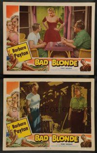 8z888 BAD BLONDE 2 LCs '53 classic sexy bad girl image, they called me bad...spelled M-E-N!