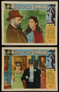 8z946 KISS OF THE VAMPIRE 2 LCs '63 Hammer horror, Clifford Evans, sexy vampire Isobel Black!