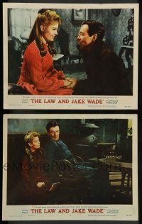 8z949 LAW & JAKE WADE 2 LCs '58 Robert Taylor, Patricia Owens, directed by John Sturges!