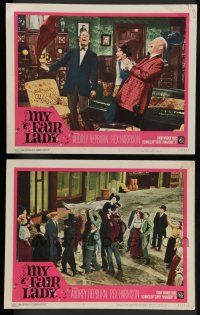 8z963 MY FAIR LADY 2 LCs '64 Audrey Hepburn, Rex Harrison, Wilfrid Hyde-White, Cukor classic!