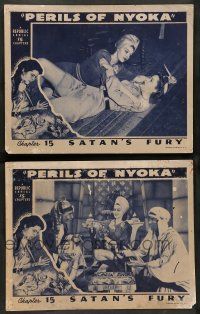 8z969 PERILS OF NYOKA 2 Ch 15 LCs '42 Republic serial, Kay Aldridge in title role, Satan's Fury!