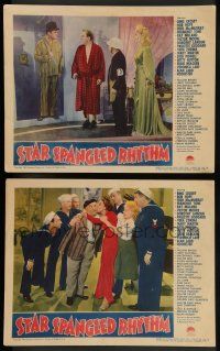 8z987 STAR SPANGLED RHYTHM 2 LCs '43 images of Paramount's best 1940s stars!