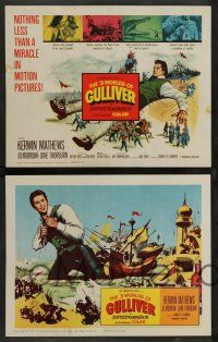8z043 3 WORLDS OF GULLIVER 8 LCs '60 Ray Harryhausen fantasy classic, cool special effects scenes!