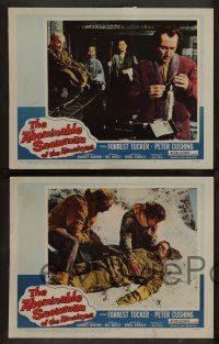 8z634 ABOMINABLE SNOWMAN OF THE HIMALAYAS 6 LCs '57 English Hammer horror, Peter Cushing!