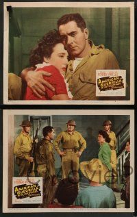 8z763 AMERICAN GUERRILLA IN THE PHILIPPINES 4 LCs '50 Fritz Lang, Tyrone Power, Prelle, WWII!