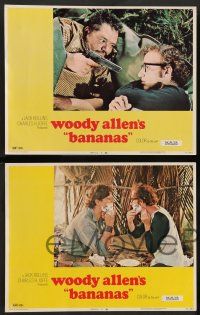 8z636 BANANAS 6 LCs '71 wacky images of Woody Allen, Howard Cosell, classic comedy!