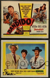 8z077 BANDIDO 8 LCs '56 Robert Mitchum & Ursula Thiess rocked the world's hottest strip of Hell!