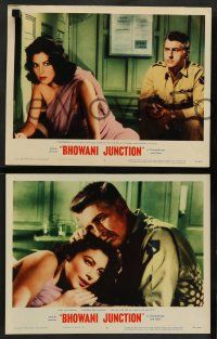8z834 BHOWANI JUNCTION 3 LCs '55 sexy Ava Gardner murders Lionel Jeffries, Stewart Granger!