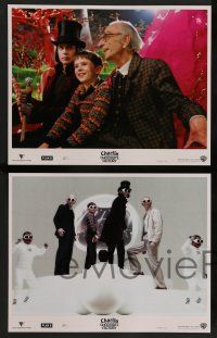 8z017 CHARLIE & THE CHOCOLATE FACTORY 10 LCs '05 Tim Burton directed, Johnny Depp as Willy Wonka!